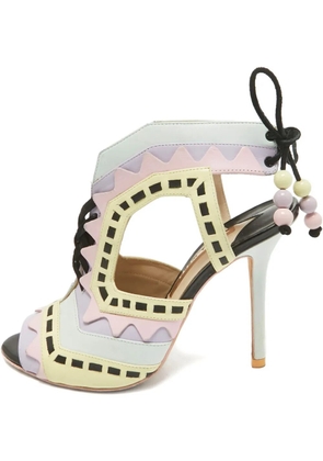 Sophia Webster 110mm Riko geometric cut-out sandals - Green