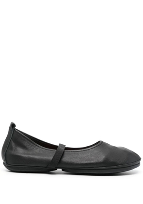 Camper Right Nina leather ballerina shoes - Black