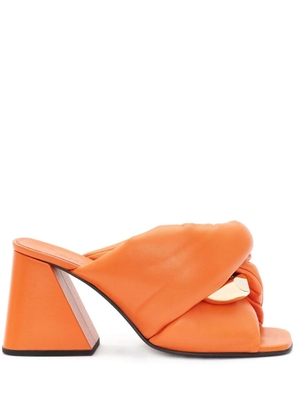 JW Anderson Chain Twist leather sandals - Orange