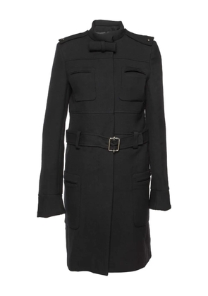 Balenciaga Pre-Owned buttoned belted coat - Black