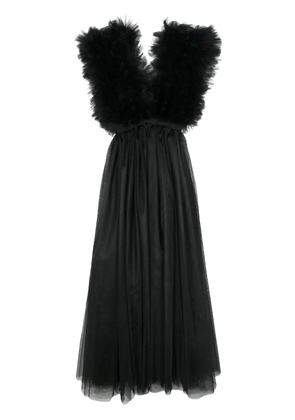 Alchemy x Lia Aram tulle maxi dress - Black