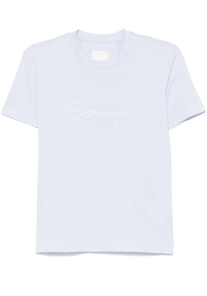 Givenchy embroidered-logo T-shirt - Blue
