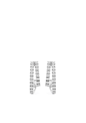 Dana Rebecca Designs 14kt white gold Ava Bea diamond hoop earring - Silver