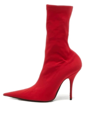Balenciaga Pre-Owned 120mm pointed-toe ankle boots - Red