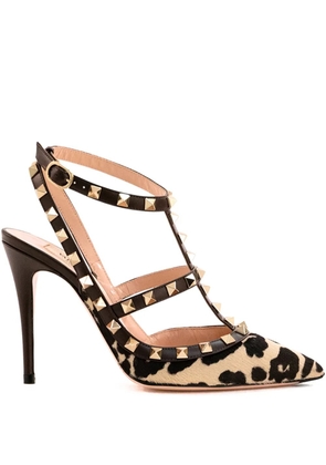 Valentino Garavani 100mm Rockstuds pumps - Neutrals