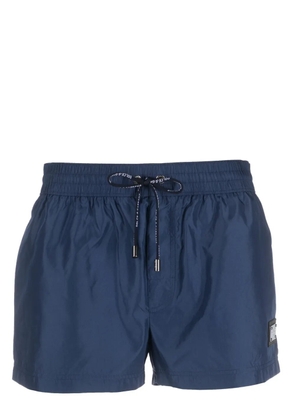 Dolce & Gabbana logo-plaque swim shorts - Blue