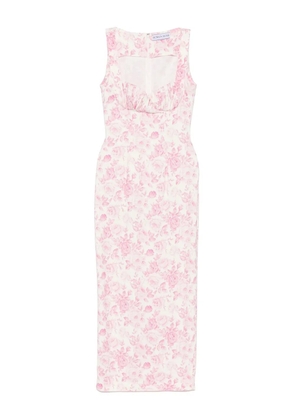 Rowen Rose rose-print maxi dress - White