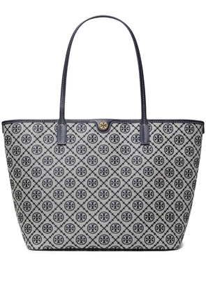 Tory Burch T Monogram zip tote bag - Blue