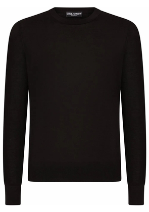 Dolce & Gabbana cashmere crew neck jumper - Black
