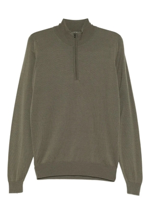John Smedley smed knit zip jumper - Green