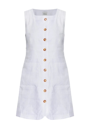 Posse linen mini dress - White