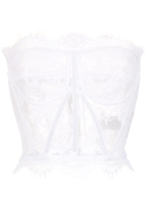 Dolce & Gabbana lace bustier top - White