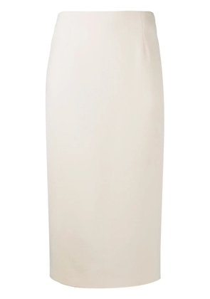 Alessandra Rich wool bouclé midi pencil skirt - Neutrals