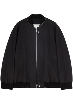 Jil Sander zipped bomber jacket - Black