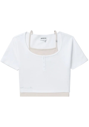 Musium Div. layered cotton T-shirt - White