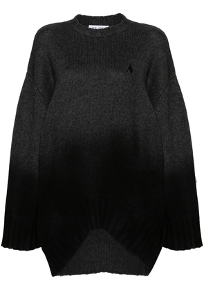 The Attico ribbed-knit mini dress - Grey