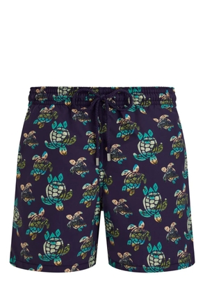 Vilebrequin Landscape Turtles swim shorts - Blue