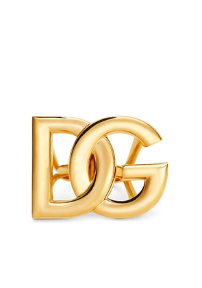 Dolce & Gabbana DG logo-plaque ring - Gold