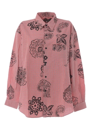 Souleiado vichy floral-print shirt - Red