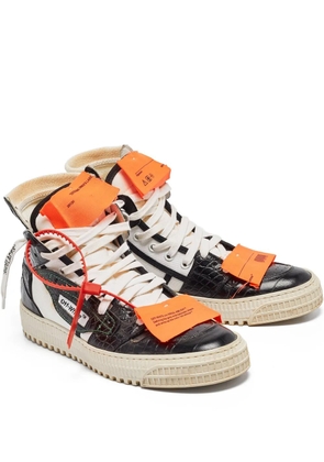 Off-White Pre-Owned 3.0 Off-Court crocodile leather sneakers - Black