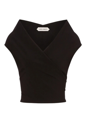 Alberta Ferretti wool-blend top - Black