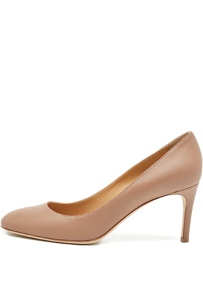 Sergio Rossi Vintage madame leather pumps - Neutrals