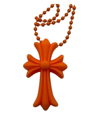 Chrome Hearts Cross pendant necklace - Orange