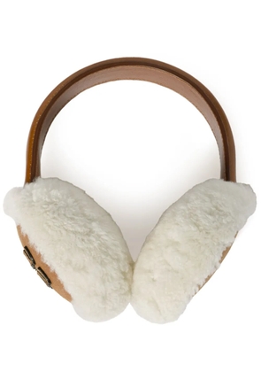 Miu Miu shearling-trim earmuffs - Brown