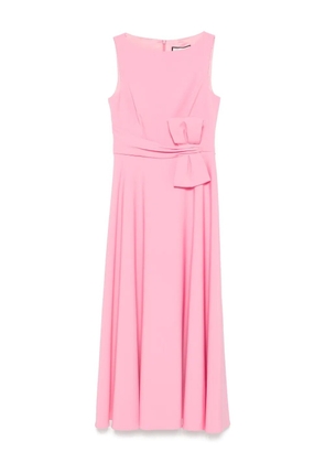 NISSA bow-detail midi dress - Pink