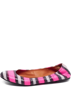 Marc Jacobs Vintage snakeskin-effect ballet flats - Pink