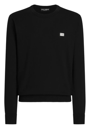 Dolce & Gabbana logo-plaque sweater - Black