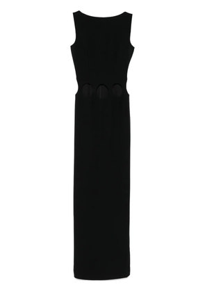 Mônot hole-detail maxi dress - Black