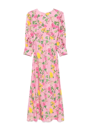 NISSA printed midi dress - Pink
