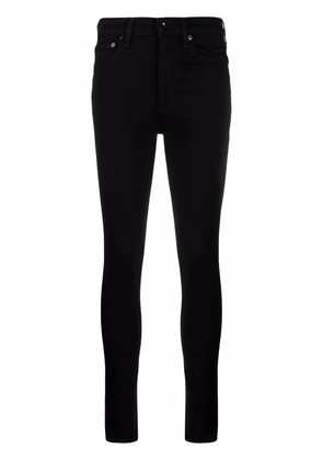 rag & bone high-waisted slim fit jeans - Black
