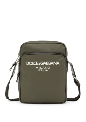 Dolce & Gabbana logo-lettering cross body bag - Green