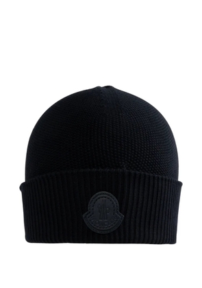 Moncler cashmere-blend beanie - Blue