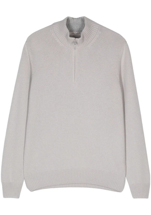 Fileria zip-neck sweater - Grey