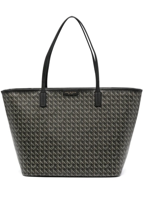 Tory Burch signature logo tote bag - Black