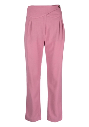 Blazé Milano Cool & Easy pleat-detail virgin wool trousers - Purple