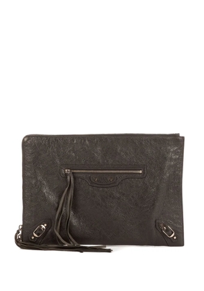 Balenciaga Pre-Owned leather clutch bag - Brown