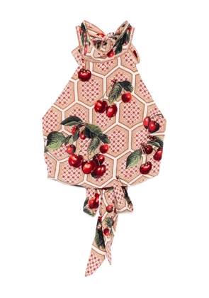 Camilla Notes From The Road halter top - Red