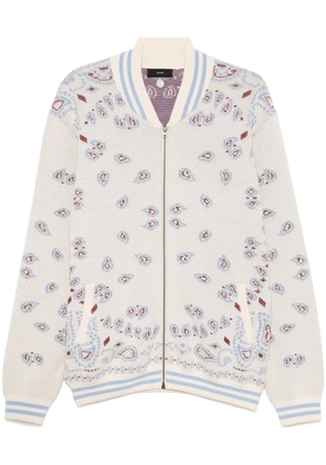 Alanui bandana-print bomber jacket - Neutrals