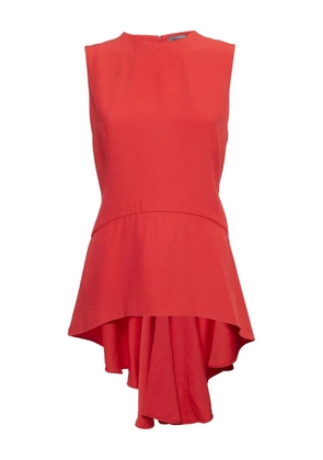 Alexander McQueen Pre-Owned 2024 asymmetrical crepe sleeveless top - Red