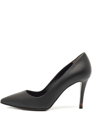 Fendi Pre-Owned 85mm leather pointed-toe pumps - Black