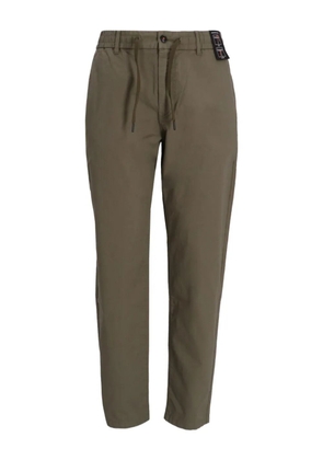 BOSS cotton straight-leg trousers - Green