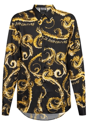 Versace Jeans Couture Watercolor Couture-print shirt - Black