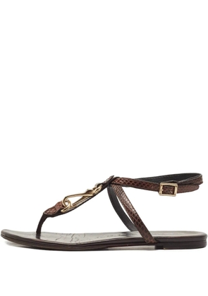 Burberry Pre-Owned leather sandals - Brown