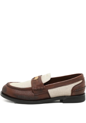 Miu Miu Pre-Owned penny-strap loafers - Brown