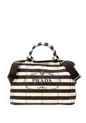 Prada Pre-Owned striped tote bag - Neutrals