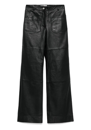 Victoria Beckham leather trousers - Black